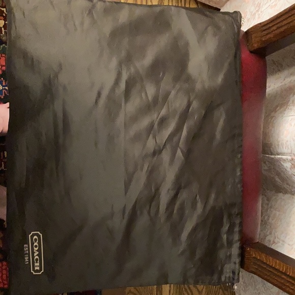 Women’s Coach leather satchel in coral with original dust bag. Gently used. - Picture 9 of 9